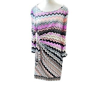 Donna Morgan Women's Size 8 Chevron Print Dress